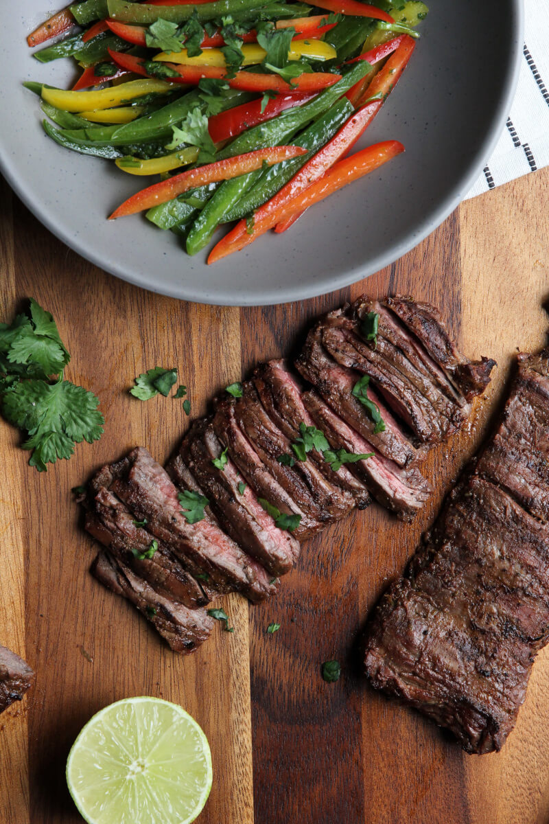 Grilled Skirt Steak with Pepper Slaw — Jessi's Kitchen