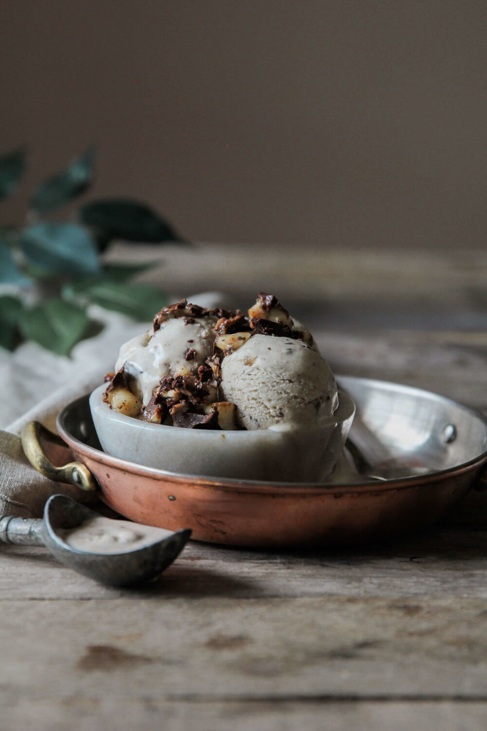 Vanilla Almond Butter Ice Cream with Dark Chocolate Banana Bark — Jessi