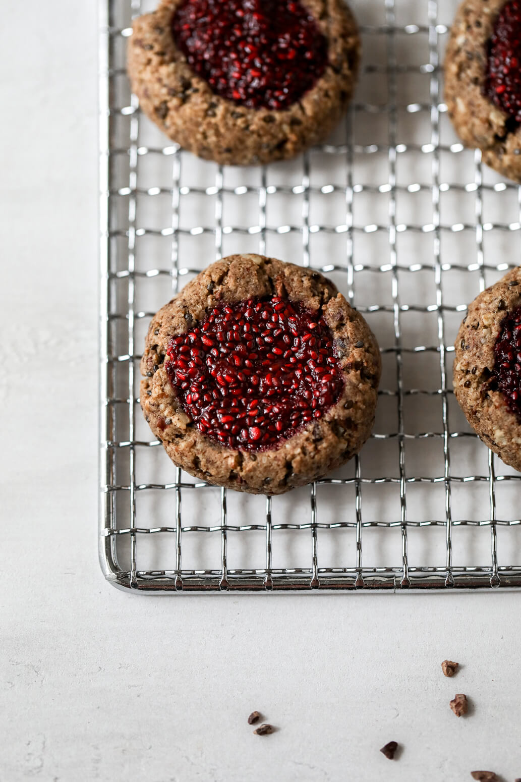 Gluten-free Chocolate Raspberry Thumbprint Cookies: Jessi's Kitchen