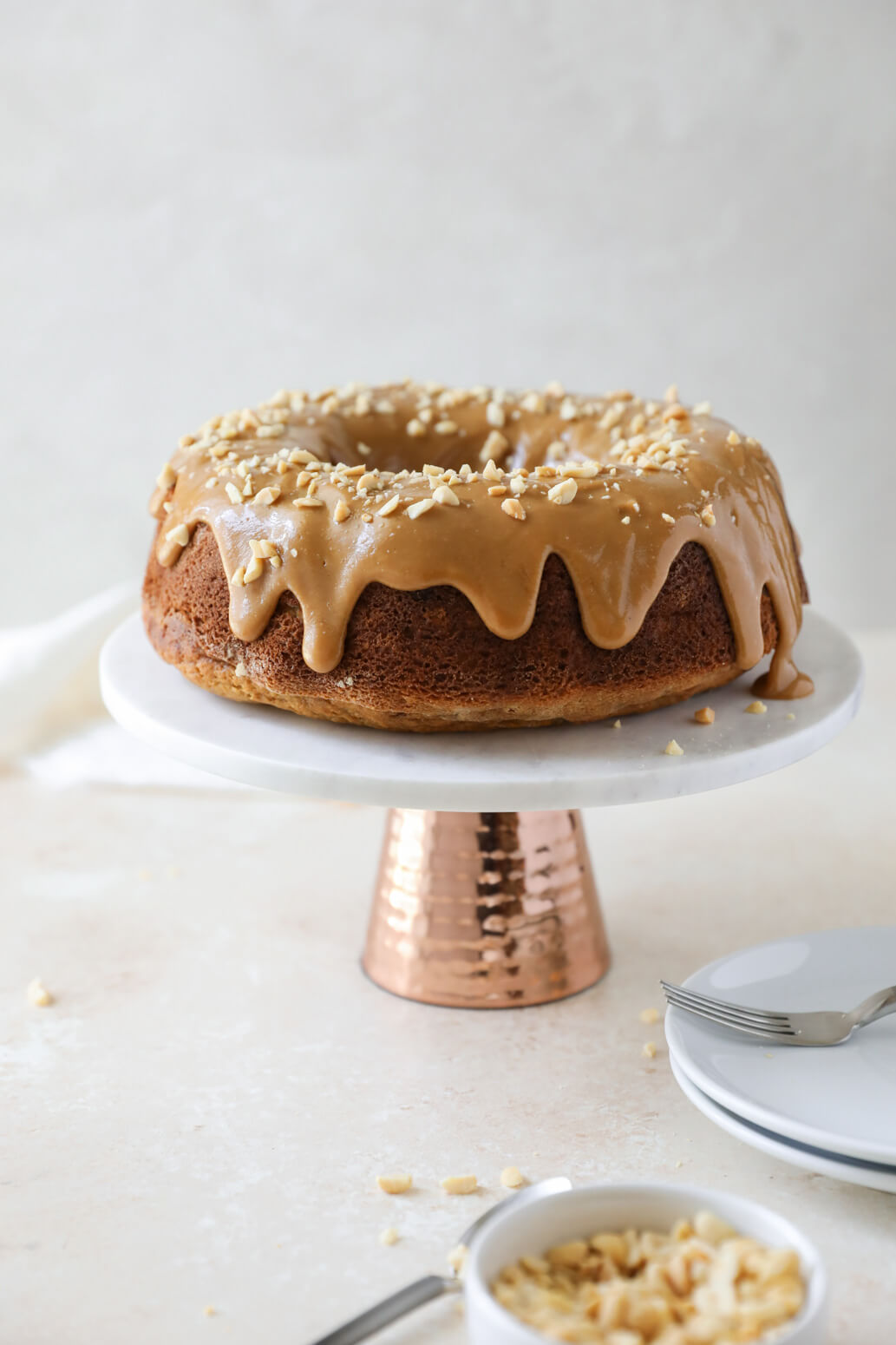 Sorghum Banana Cake with Peanut Butter Glaze: Jessi's Kitchen