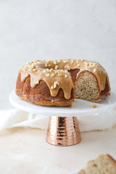 Sorghum Banana Cake with Peanut Butter Glaze: Jessi's Kitchen