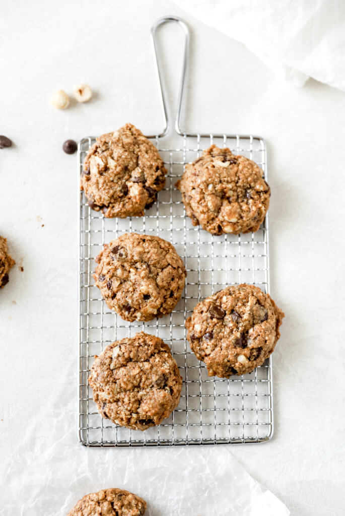 Hazelnut Chocolate Chip Oatmeal Cookies — Jessi's Kitchen
