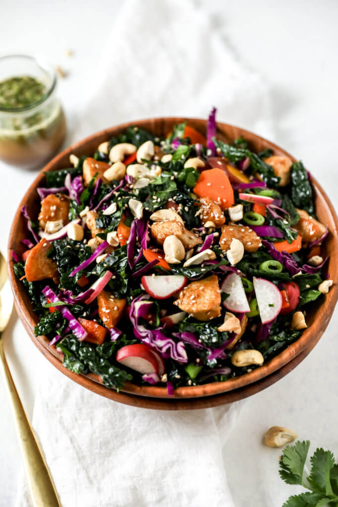 How to Make Soy-free Chicken Teriyaki Kale Salad: Jessi's Kitchen