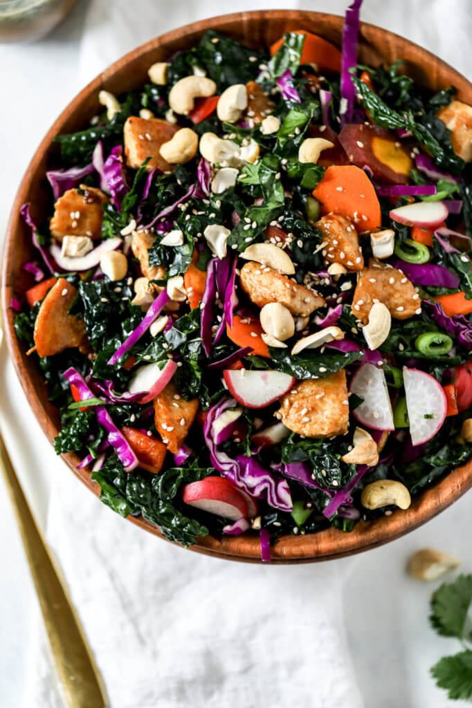 How to Make Soy-free Chicken Teriyaki Kale Salad: Jessi's Kitchen