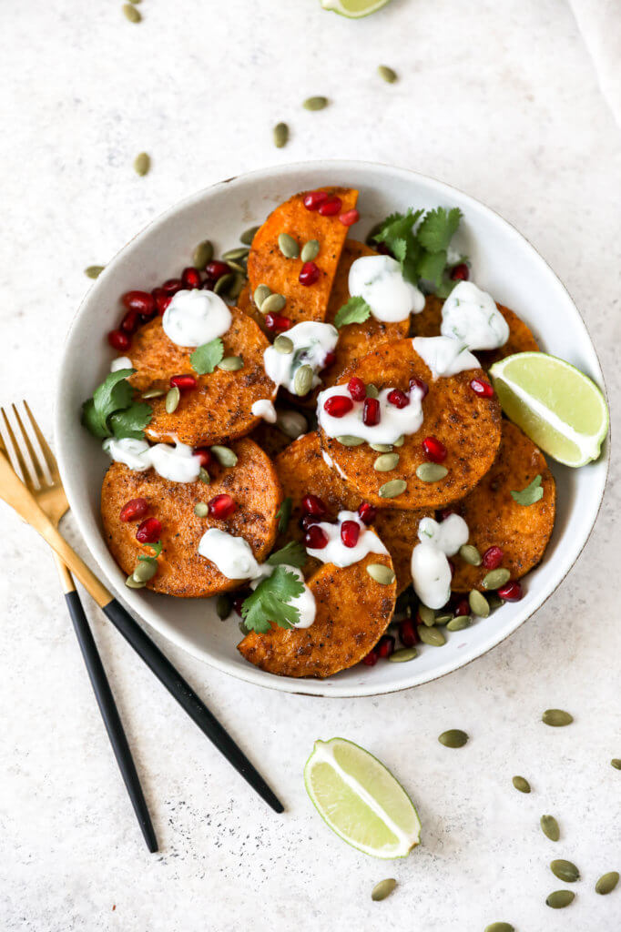 Roasted Garam Masala Butternut Squash with Yogurt Lime Sauce: Jessi's Kitchen