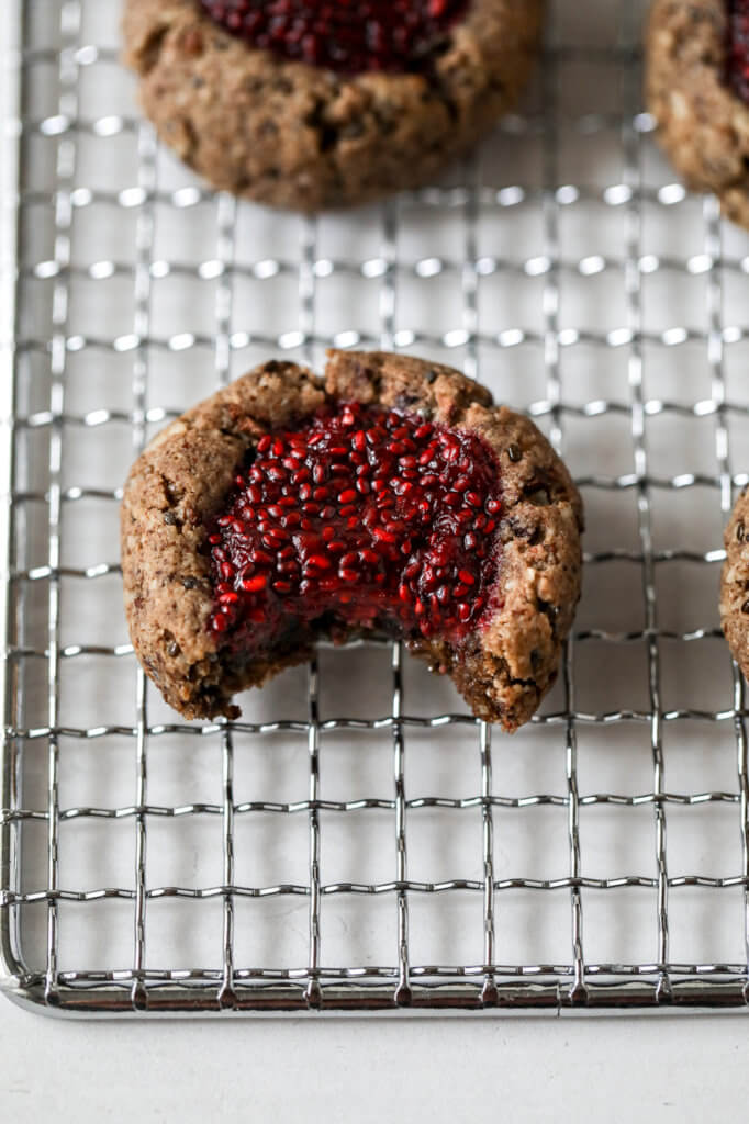Easy Gluten-free Chocolate Raspberry Thumbprint Cookies: Jessi's Kitchen