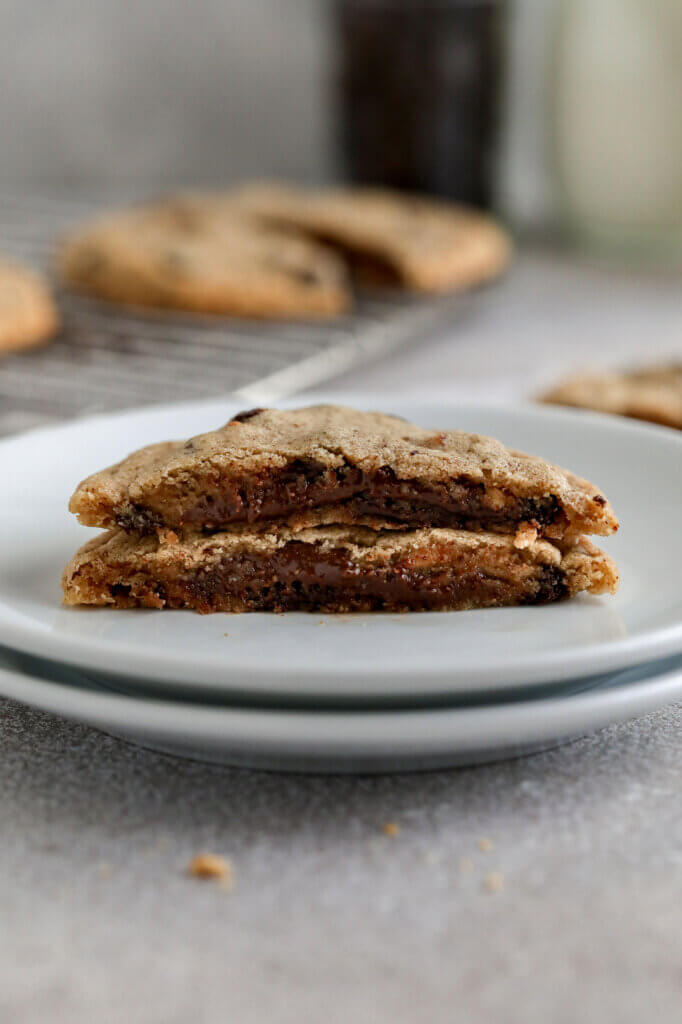 Gluten-Free Chocolate Hazelnut Stuffed Cookies